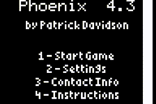 The Phoenix menu looks correct, but the menu pointer moves too fast to see.